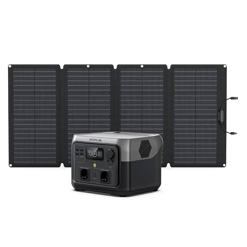 RIVER MAX 2 Station d'énergie solaire 220V ECOFLOW 500W LiFePO4 charge  rapide portable