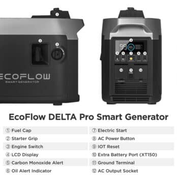 Ecoflow Centrale Électrique Portable Delta Pro Argenté