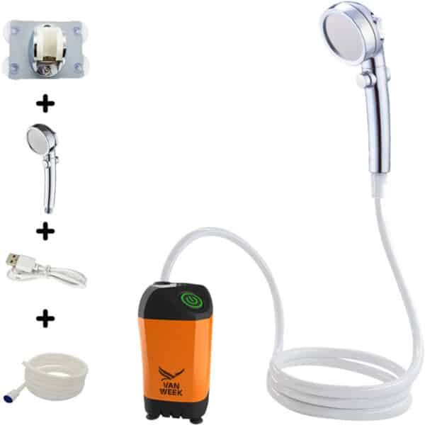 Douchette Portable Rechargeable Pour Camping - Douche Externe Puissante Batterie - Neuf
