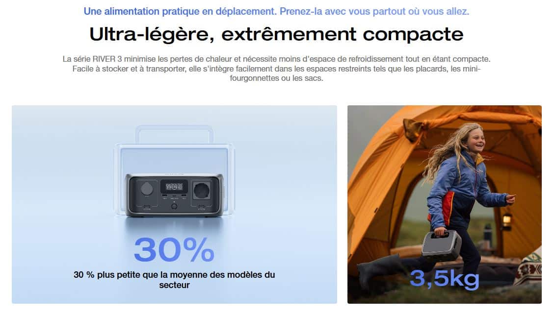 Ecoflow nouveau river 3 batterie nomade van week angers nantes cholets van fourgon aménagé améngaement (3)
