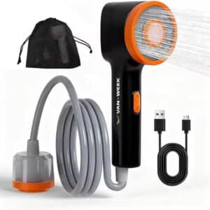 douche portable filre charbon actif rivière camping van pompe sur batterie accu led van week (15)